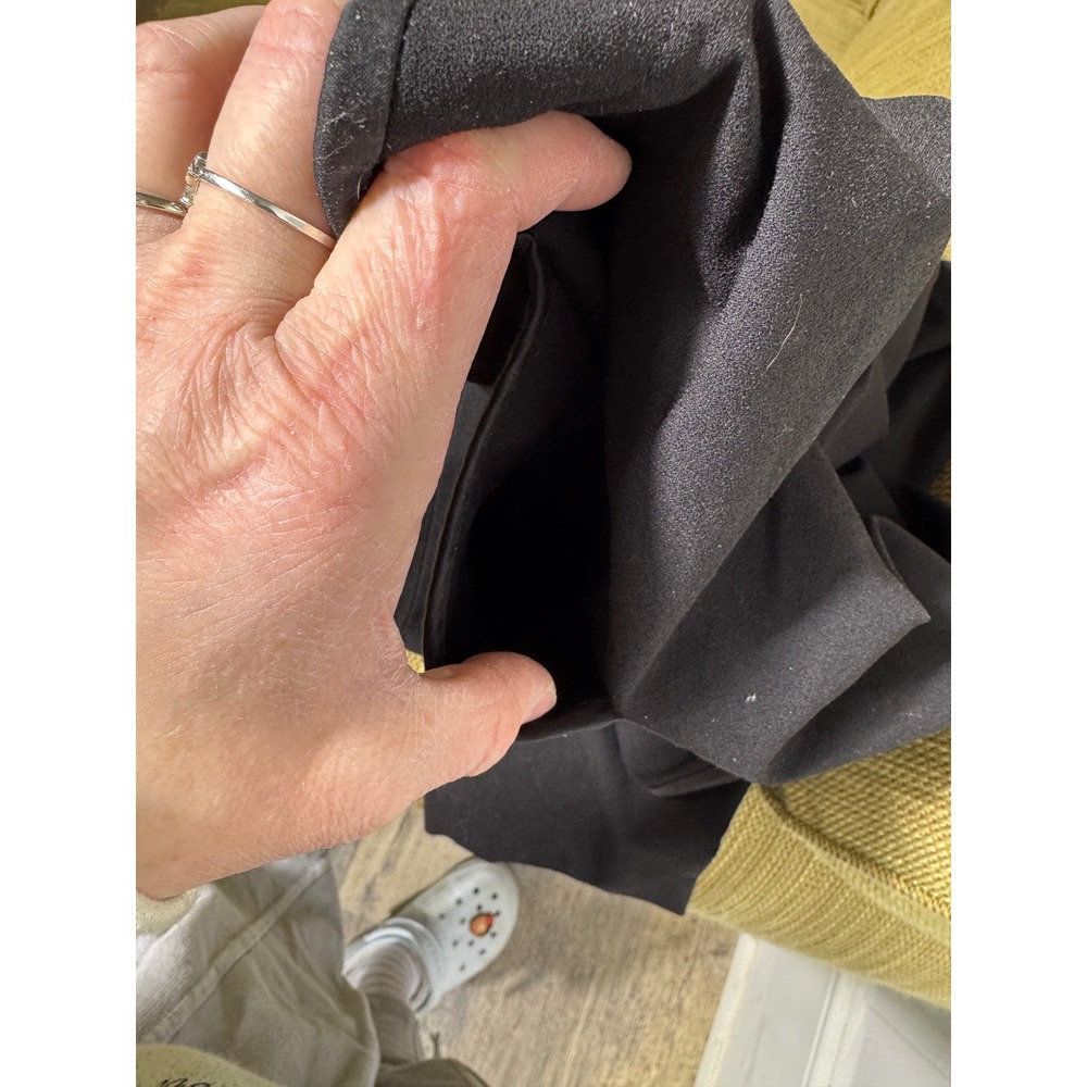 Lafayette 148 Black Pull On Tapered Pants Size Small Elastic Waist 27.5" Inseam - Picture 9 of 13